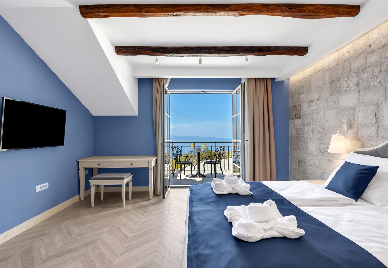 Rent by room in Podgora - Hotel Nature's Retreat, Deluxe double room with panoramic sea view