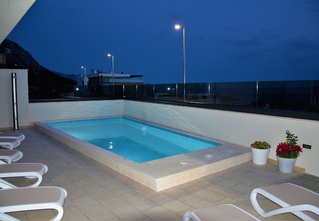 Leilighet i Makarska -  Adria View, Apartment Dino, Whirlpool, pool