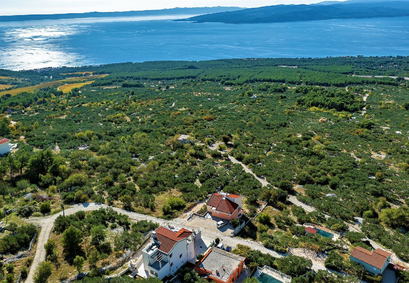 Hus i Bast - Villa Magico with pool and sea view 