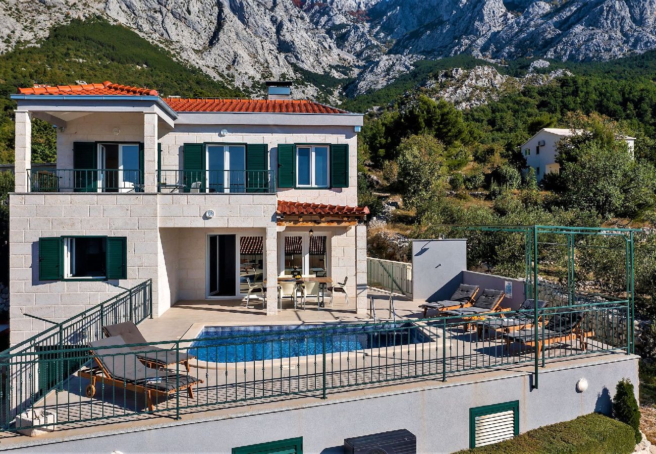 Hus i Bast - Villa Magico with pool and sea view 