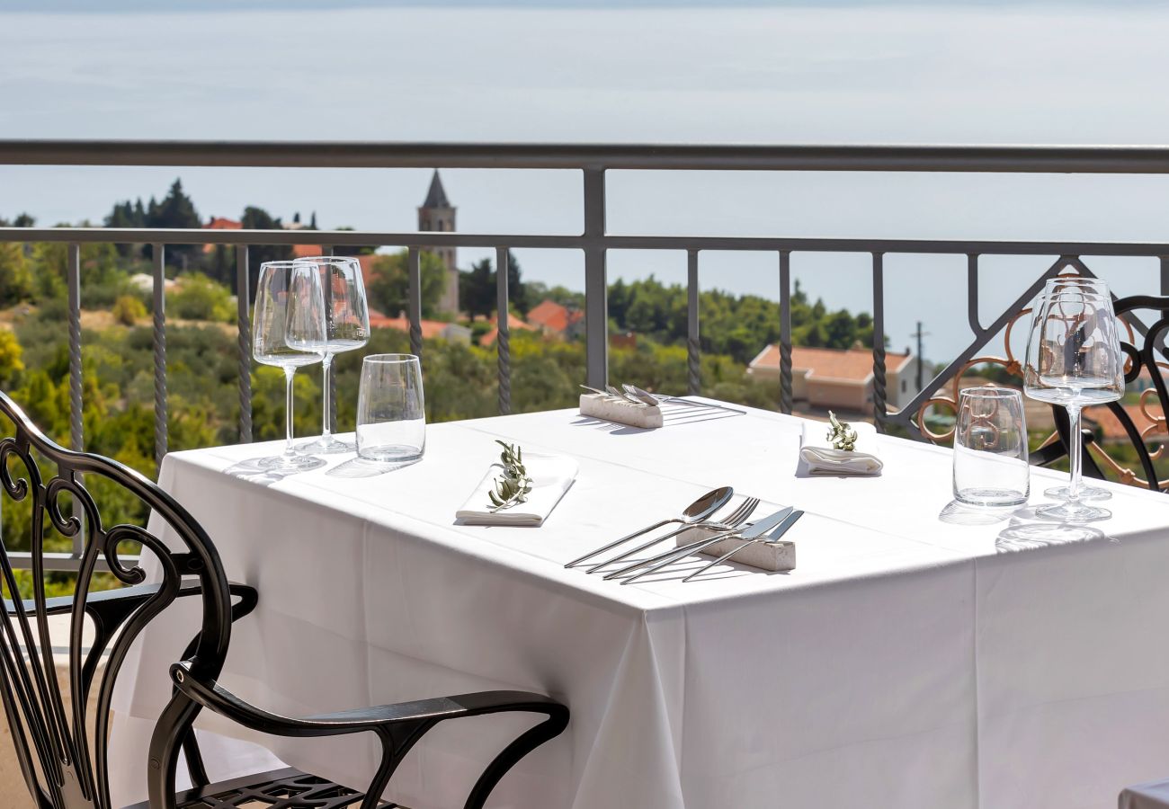 Rom i Podgora - Hotel Nature's Retreat, Double room with balcony and sea view