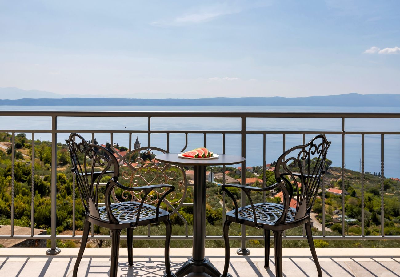 Pokój w Podgora - Hotel Nature's Retreat, Deluxe double room with balcony and sea view