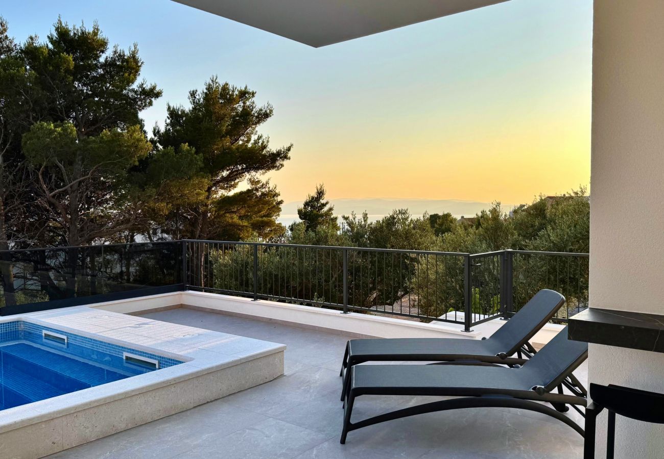 Willa w Makarska - NEW Villa Dado with Pool, sea view