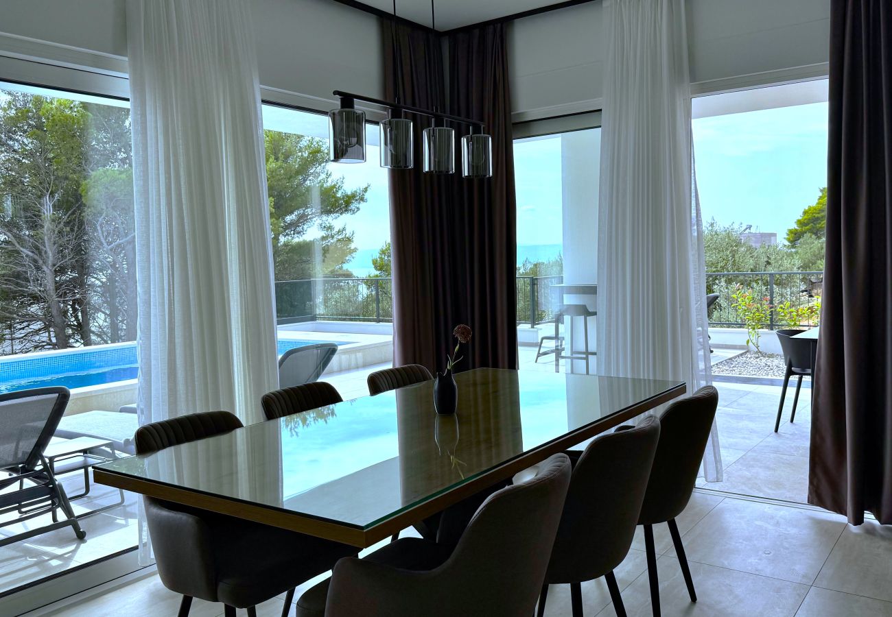 Willa w Makarska - NEW Villa Dado with Pool, sea view